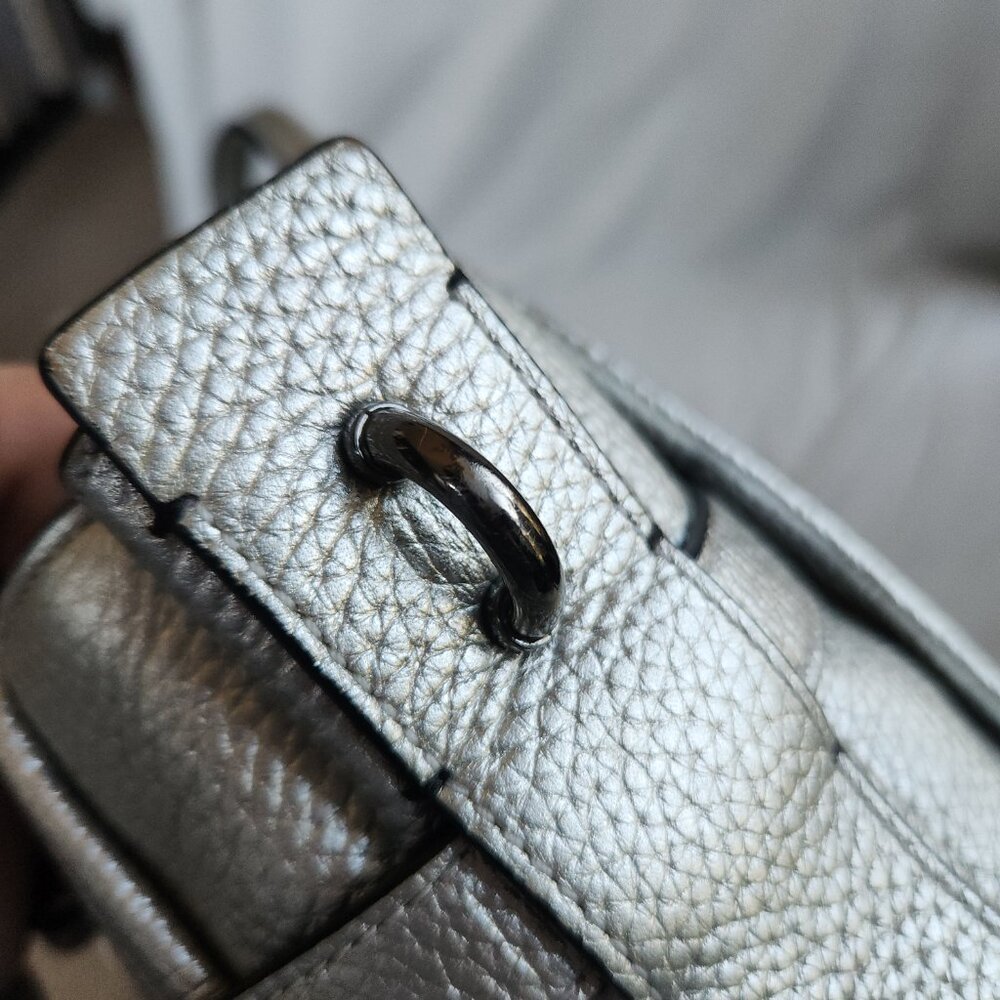 Coach Swagger 27 Pebble Leather Style w/o Strap in Silver - Style 34816 - Picture 16 of 16